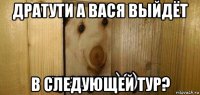 дратути а вася выйдёт в следующей тур?