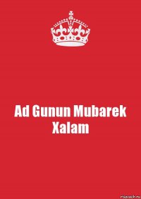 Ad Gunun Mubarek Xalam