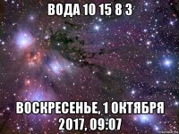 вода 10 15 8 3 воскресенье, 1 октября 2017, 09:07