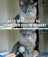 Вася, правда что ты занимался сексом Машей? 