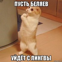 пусть беляев уйдёт с лингвы