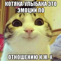 котяка-улыбака это эмоции по отношению к ж. у.