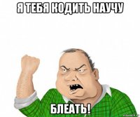 я тебя кодить научу блеать!