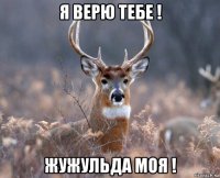 я верю тебе ! жужульда моя !