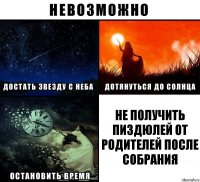 НЕ ПОЛУЧИТЬ ПИЗДЮЛЕЙ ОТ РОДИТЕЛЕЙ ПОСЛЕ СОБРАНИЯ