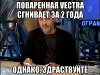 поваренная vectra сгнивает за 2 года однако, здраствуйте