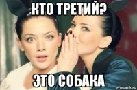 кто третий? это собака