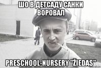 шо в детсаду санки воровал preschool-nursery "žiedas"