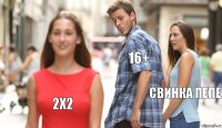 16+ свинка пепе 2х2