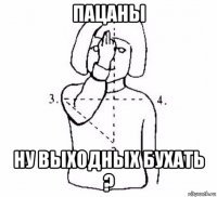 пацаны ну выходных бухать ?