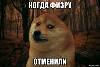 когда физру отменили