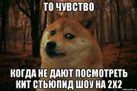 то чувство когда не дают посмотреть кит стьюпид шоу на 2x2