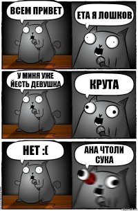 всем привет ета я лошков у миня уже йесть девушка крута нет :( ана чтоли сука