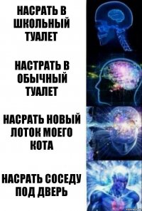 насрать в школьный туалет настрать в обычный туалет насрать новый лоток моего кота насрать соседу под дверь