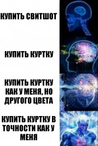 Купить свитшот Купить куртку Купить куртку как у меня, но другого цвета Купить куртку в точности как у меня