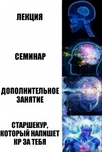 лекция семинар дополнительное занятие старшекур, который напишет кр за тебя