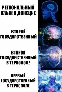 региональный язык в Донецке второй государственный Второй государственный в Тернополе Первый государственный в Тернополе