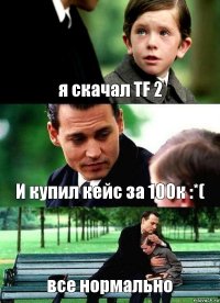 я скачал ТF 2 И купил кейс за 100к :*( все нормально