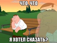 что, что я хотел сказать?