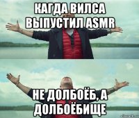 кагда вилса выпустил asmr не долбоёб, а долбоёбище