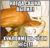 когда сашка выпил! хуй поймешь че он несет!