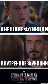 Внешние функции Внутренние функции