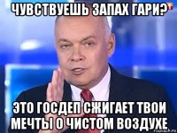 чувствуешь запах гари? это госдеп сжигает твои мечты о чистом воздухе