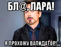 бл@, лара! я прохожу валидатор!