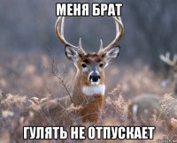 меня брат гулять не отпускает