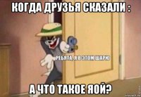 когда друзья сказали : а что такое яой?