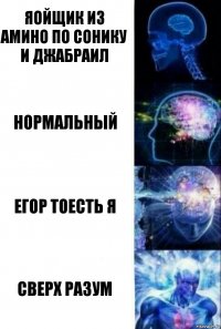 яойщик из амино по сонику и джабраил нормальный егор тоесть я сверх разум