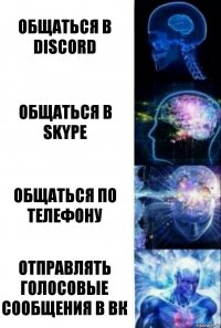 Общаться в discord Общаться в skype Общаться по телефону Отправлять голосовые сообщения в вк