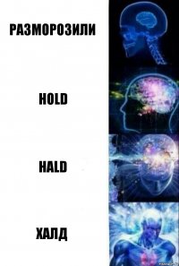 разморозили hold hald халд