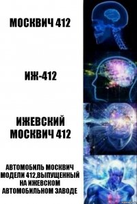 москвич 412 ИЖ-412 Ижевский москвич 412 Автомобиль москвич модели 412,выпущенный на Ижевском автомобильном заводе