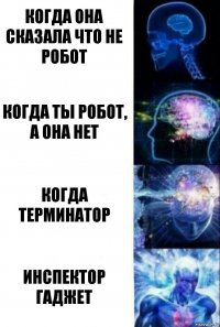 Когда она сказала что не робот Когда ты робот, а она нет Когда терминатор Инспектор гаджет