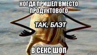 когда пришёл вместо продуктового в секс шоп