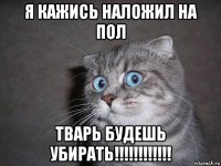 я кажись наложил на пол тварь будешь убирать!!!!!!!!!!!!