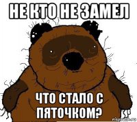 не кто не замел что стало с пяточком?