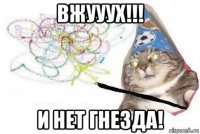 вжууух!!! и нет гнезда!