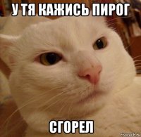 у тя кажись пирог сгорел