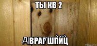 ты кв 2 враг шпиц