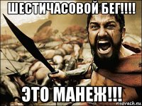 шестичасовой бег!!!! это манеж!!!