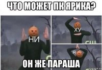 что может пк ярика? он же параша