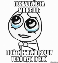 пожалуйста можешь пойти н*хуй прошу тебя иди н*хуй