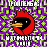 троллейбус молчи вытирай колец