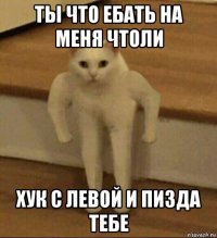 ты что ебать на меня чтоли хук с левой и пизда тебе