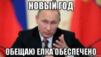 новый год обещаю елка обеспечено