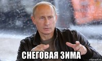  снеговая зима