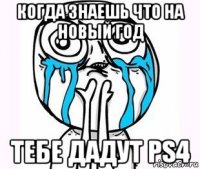 когда знаешь что на новый год тебе дадут ps4