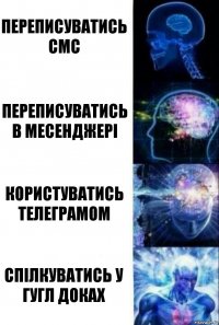 переписуватись смс переписуватись в месенджері користуватись телеграмом спілкуватись у гугл доках